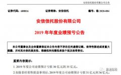 流年不利？安信信托百亿产品逾期 业绩变脸 深陷负面旋涡难太平