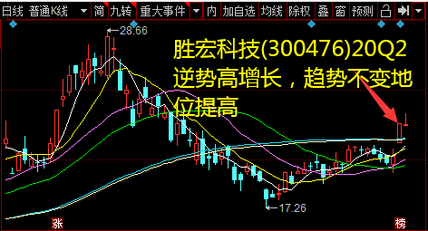 胜宏科技(300476)20Q2逆势高增长，趋势不变地位提高