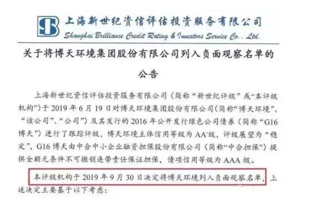 被列入负面观察名单的博天环境究竟面临着什么问题？