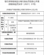 华泰财险因体例虚假报表被罚款，此前因与互联网保险平台推出“1元保”被点名