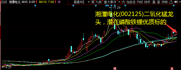 湘潭电化(002125)二氧化锰龙头，潜在磷酸铁锂优异标的