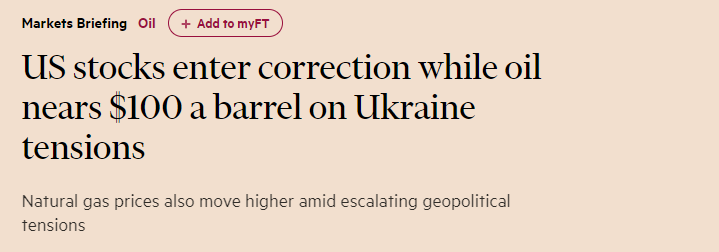 加上日前俄乌紧张场面地步拉升供应风险