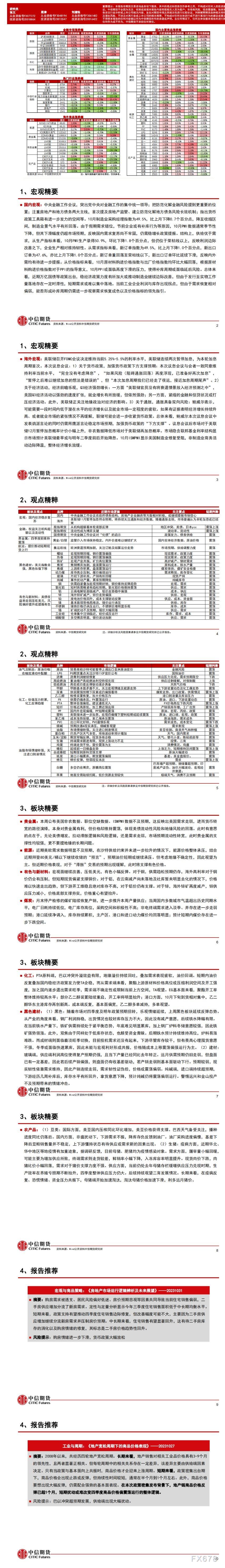  汇通财经APP讯——以下为中信期货11月6日对贵金属、能源化工、黑色建材、煤炭、有色与新资料、农产品期货交易揭示和建议